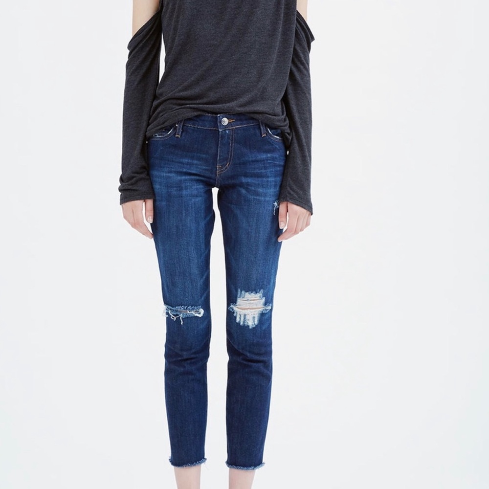 IRO JEANS Kalou Straight Legs Distressed Jean 26